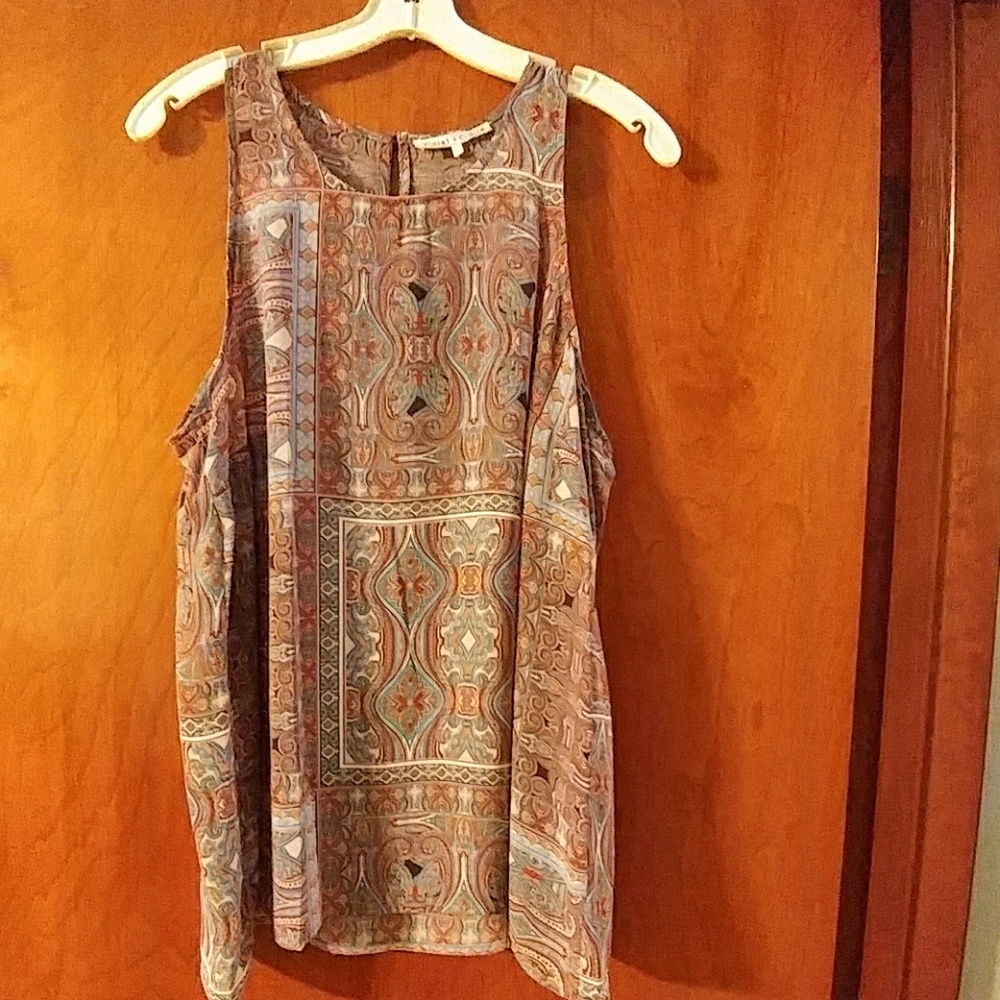 Multi-color dressy tank